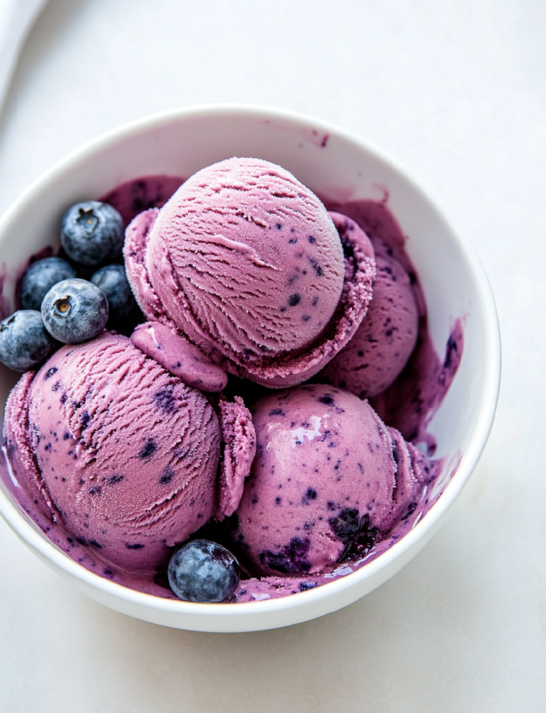 Ninja Creami Blueberry Ice Cream