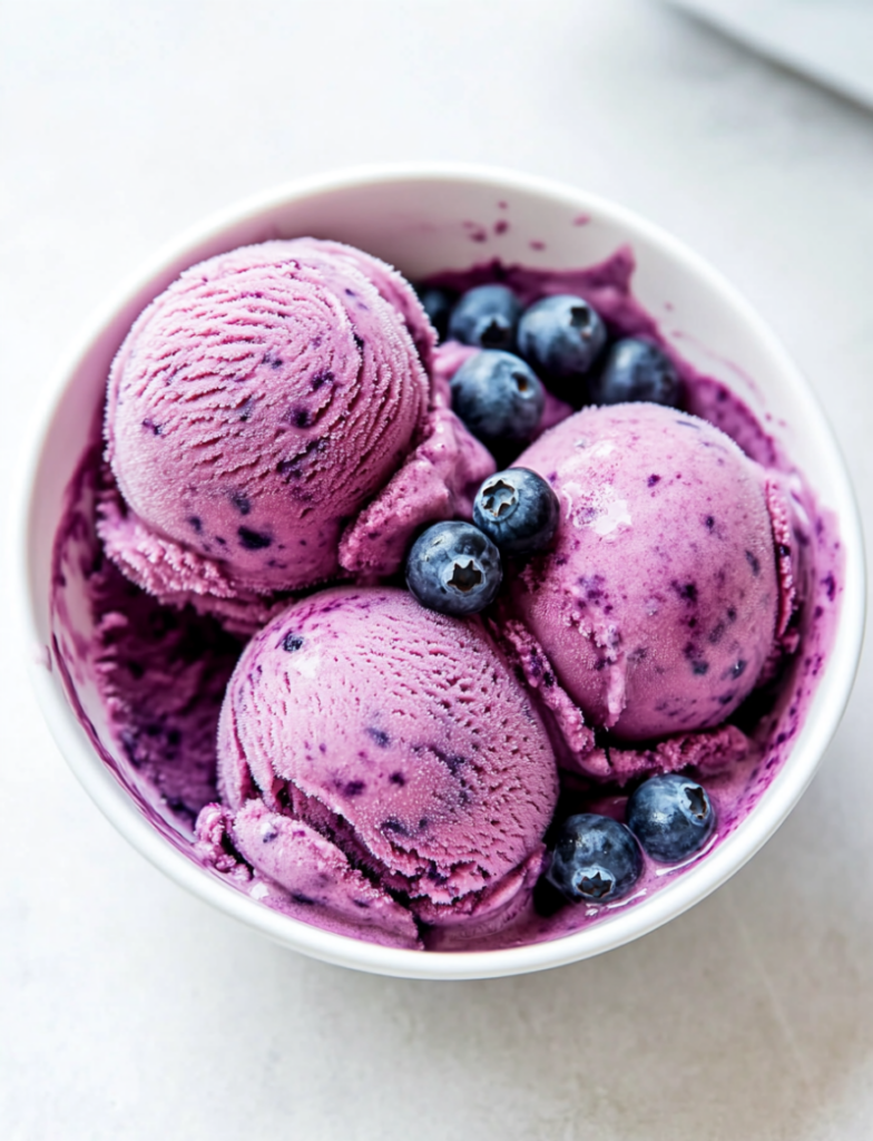 Ninja Creami Blueberry Ice Cream Recipe