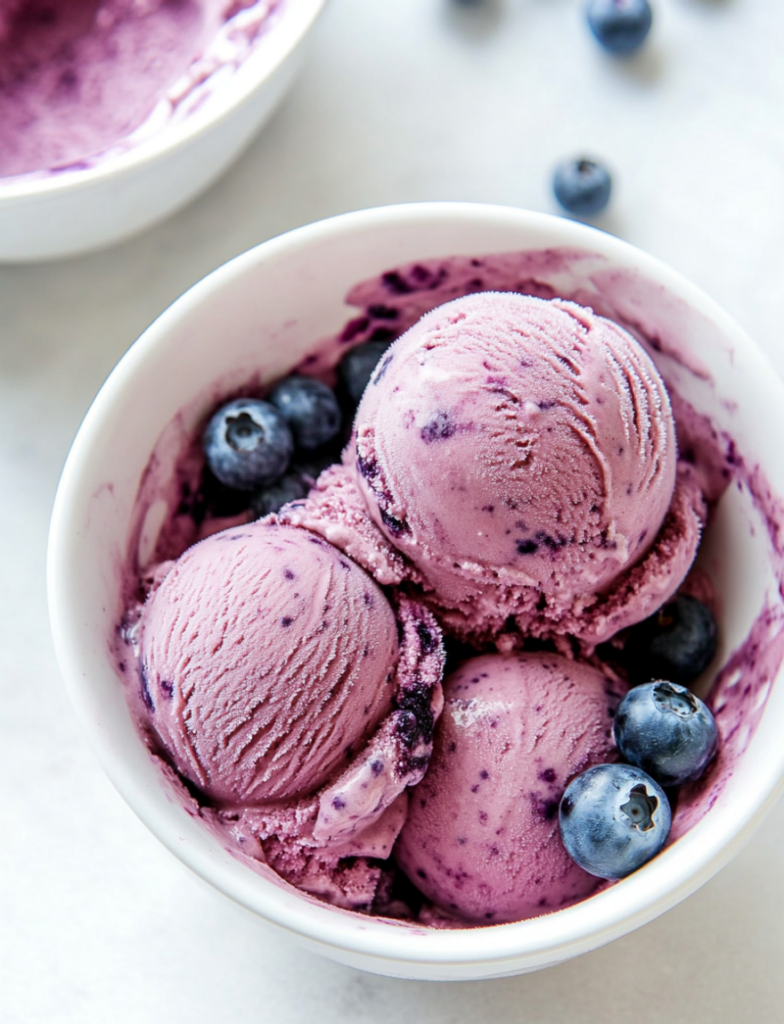 Storing Ninja Creami Blueberry Ice Cream